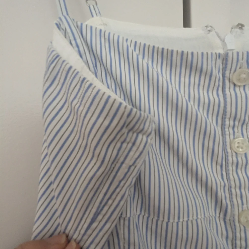 J. Crew Blue and White Striped Maxi Dress - Picture 5 of 8